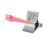Alarm clock with projection, aluminium, radio controlled Alarm clock with projection, aluminium, radio controlled