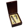 Luxurious wine set in wooden gift box