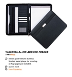 Valencia A4 Zip-Around Folder