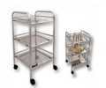 CHROME 3 TIER TROLLEY "FUTURO" (H=62CM) CHROME 3 TIER TROLLEY "FUTURO" (H=62CM)