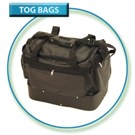 Large Double Decker Leathette Tog Bag