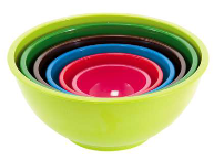 Colourful Melamine Set of 6pcs Bowls - Min Order: 2