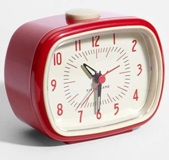 Retro Alarm Clock - Red - Min Order: 4 units
