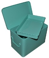 Medium Storage Tin - Turquoise - Min Order: 6 units