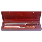Yorkville Fork And Carving Knife - Brown