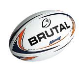 Brutal Rugby Ball - S001 - Avail in: Bottle/Gold, Navy/Orange