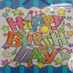Gift bag - glitter - Happy Birthday - Small