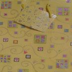 Gift bag - yellow design - medium