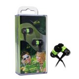 Canyon Headphone - In the ear - 1.35mm - Black and Green    - 24