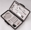 Aluminium Manicure & Make-Up Brush Kit