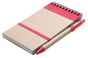 Eco Notepad & Pen - Red