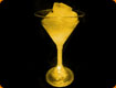 LED Martini Glass - YELLOW