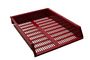 Officer Letter Tray Stackable Burgundy - Min orders apply, pleas