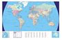 Map Wall World Commercial M0046 - Min orders apply, please conta