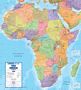 Map Wall Africa Commercial M5504 - Min orders apply, please cont