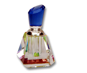 Crystal perfume bottle colour base
