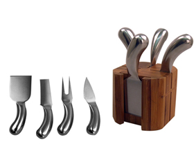 5 Piece Stainless Steel Cheese Knife