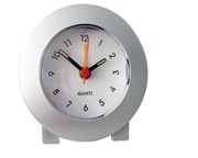 Silver Table Alarm Clock With Luminous Hands