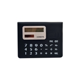 Black 8 Digit Calculator With Solar Panel & Sticky Notes Holder