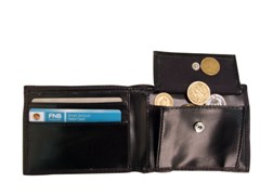 MenS Leather Wallet (10.5X9.5Cm Closed)