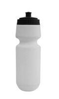 White Water Bottle With Black Cap (700Ml)