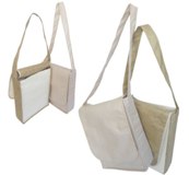 Natural Cotton & Hessian Conference Bag - Size: 350*300*100mm -