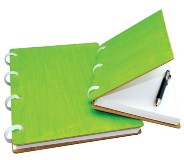 Recycled Paper & Wooden Cover A5 Journals (150 Sheet) - Plain -