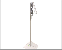 Metal Floor Stand Sanitiser/Sanitizer Dispenser - Elbow Press -