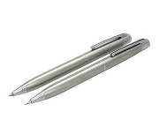 Calibri st/steel Bettoni ballpen/pencil set stainless steel - bo