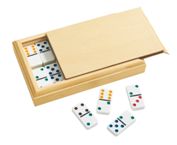 28 Piece Domino Set In Wooden Case