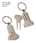 3-in-1 Golfer's Key Ring