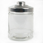 Round Jar & Metal Lid Small
