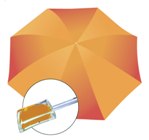 Funky Fresh Rain Umbrella - Avail in: Orange