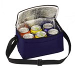 6 Pack Cooler With Front Pouch - Avail in: Navy