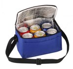 6 Pack Cooler With Front Pouch - Avail in: Royal