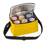 6 Pack Cooler With Front Pouch - Avail in: Yellow