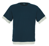 Fitted Short Sleeve T Shirt - Blue