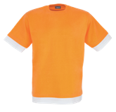 Fitted Short Sleeve T Shirt - Orange