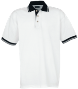 Pique Polo Shirt Contrasted - White