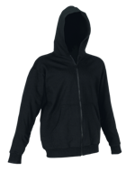 Hooded Fitted Sweatshirt - Black