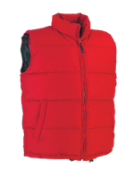 Micro Fibre Cotton Quilted Waistcoat - Red