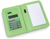 Abcus Calculator Notepad - Green