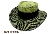 Two Tone Straw Golf Hat