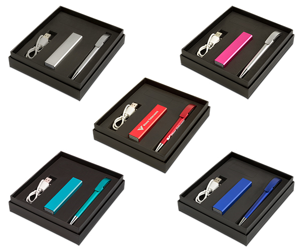 Tech Executive Gift Set - Avail in: Pink, Red, Blue, Aqua or Sil