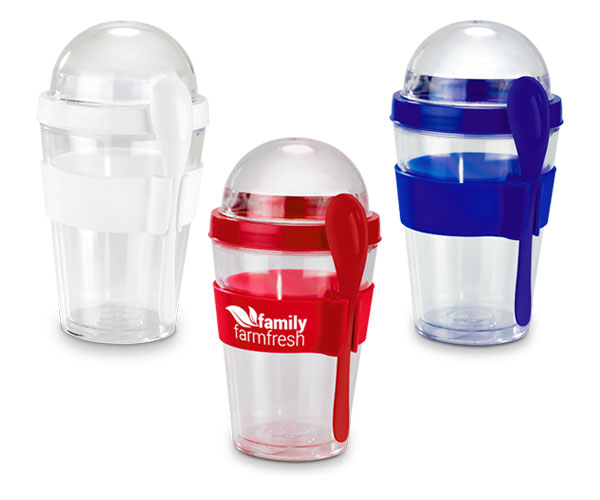 Yo-On-The-Go Breakfast Cup - Avail in: Black, White or Red
