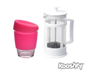 Kooshty Single Koffee Set White Press - Avail in: White, Pink, R