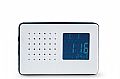 Calender LCD clock and auto scan FM radio with frequency display