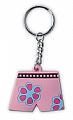 Trunk PVC key ring in summerful design. Avail in pink or orange.