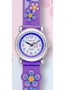 Jacques Farel Jf Kids Flower Purple Wrist Watch