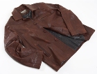 Jekyll & Hide Leather Jacket JH03 - Burnt Brown, Organic Sheep (